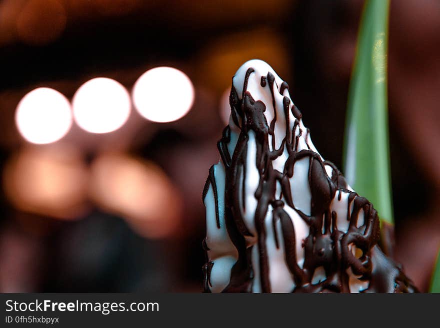 Close-up of A Sundae Icecream