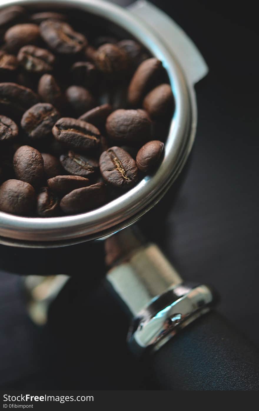 Close-up of Coffee Beans in Bowl