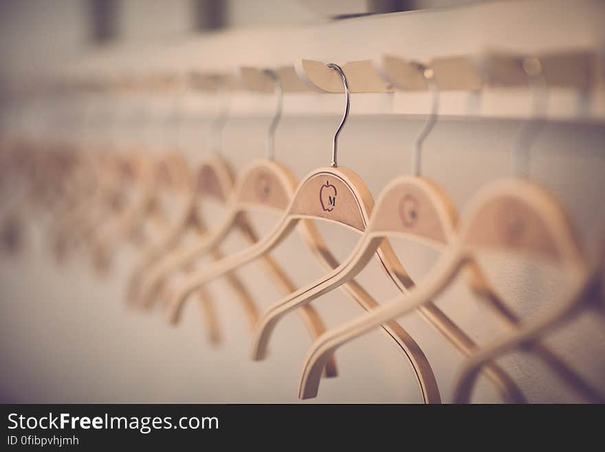 Close-up of Clothes Hanging in Store