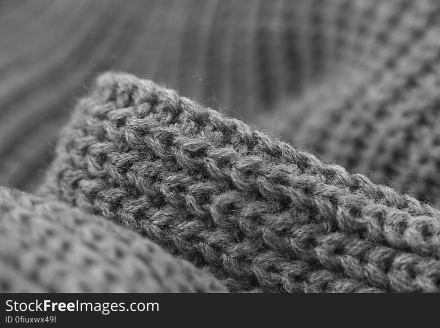 A close up of a knitted fabric.