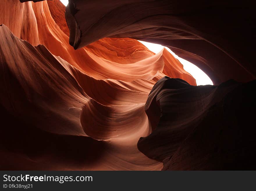 Textures of sandstone inside Antelope Canyon in Arizona, USA. Textures of sandstone inside Antelope Canyon in Arizona, USA.