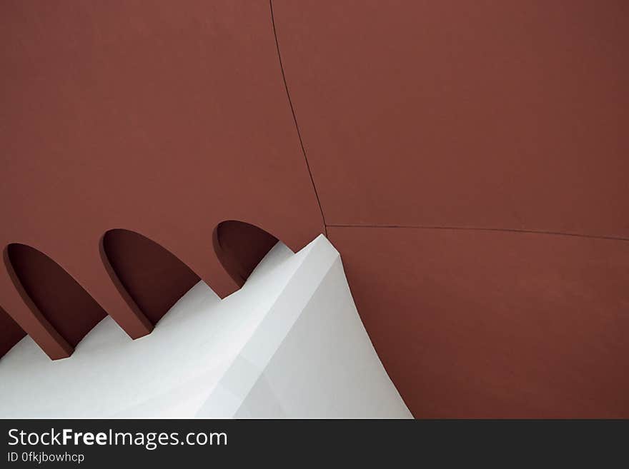 Abstract display of modern roof binding. Abstract display of modern roof binding