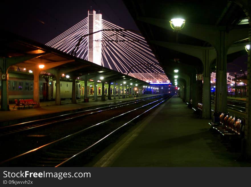 empty-railway-platform-at-night