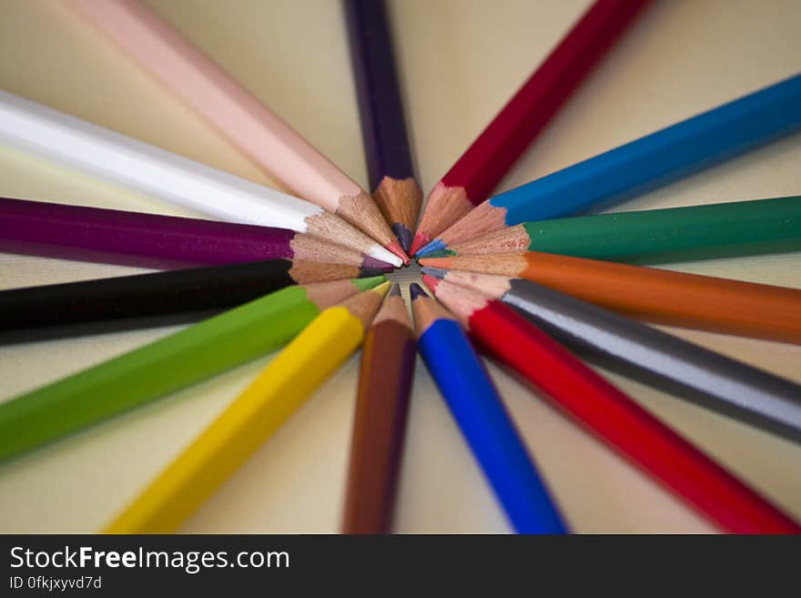 Bunch of pencils encased in wood contain graphite allowing smooth drawings. Bunch of pencils encased in wood contain graphite allowing smooth drawings.