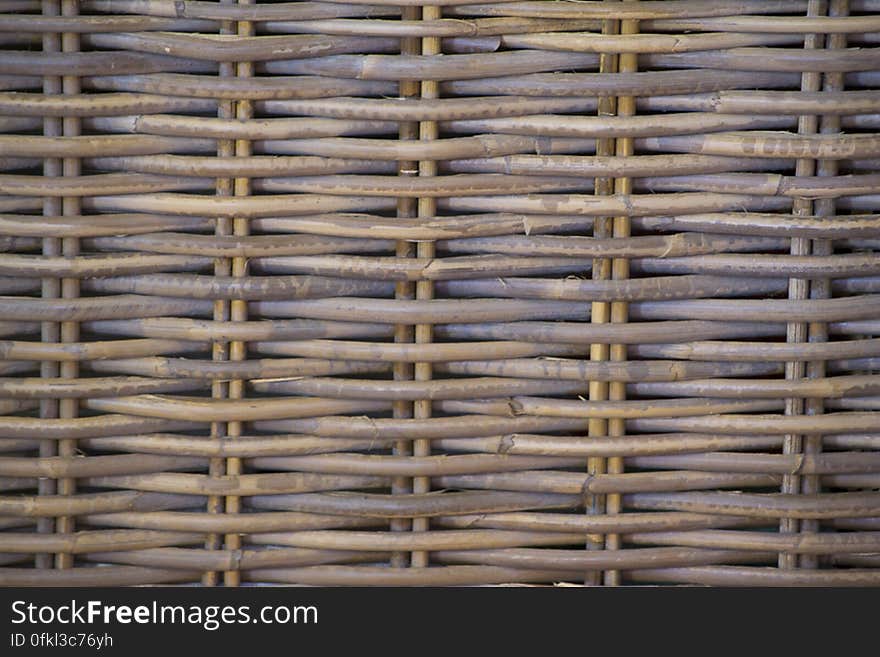 Close-up of a wicker basket pattern