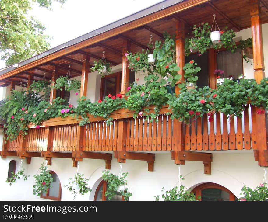 wooden-veranda-with-flower-pots