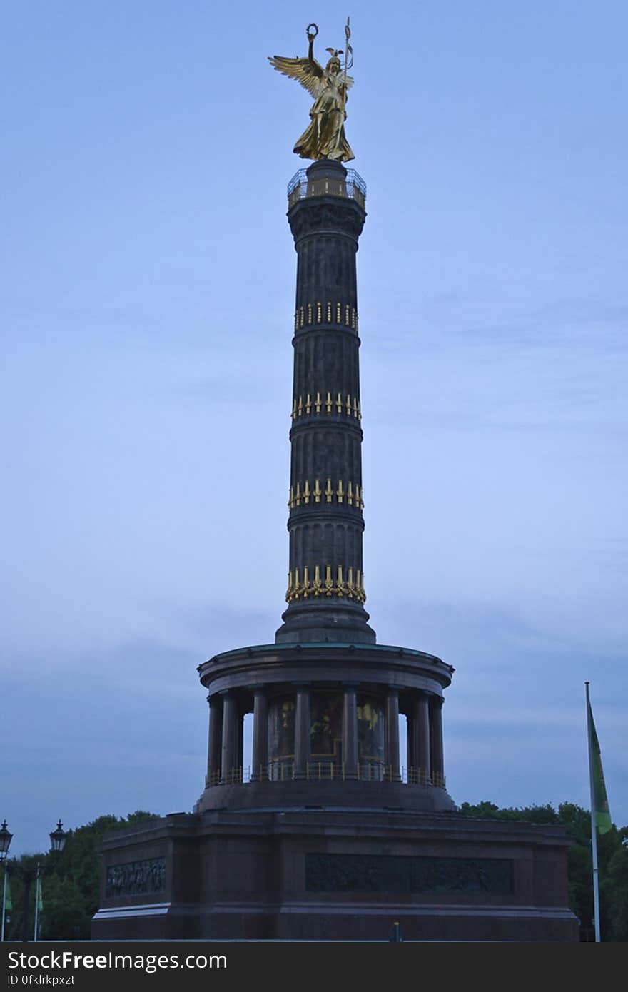 A famous Berlin landmark, Victory Column commemorates Prussian victories over Denmark, Austria and France in 19th century. A famous Berlin landmark, Victory Column commemorates Prussian victories over Denmark, Austria and France in 19th century.