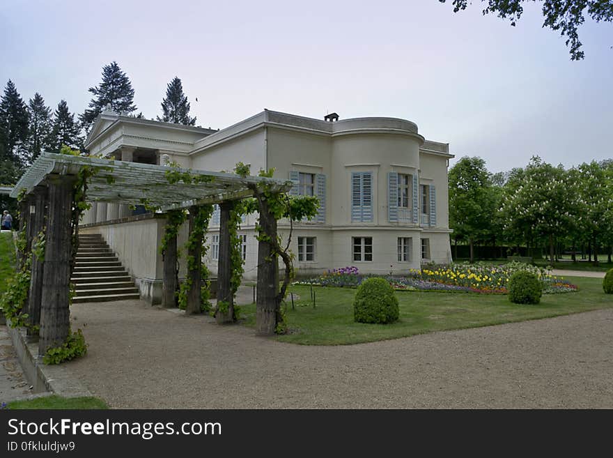 Summer residence of Frederick William, Charlottenhof Palace is a Roman inspired villa with an English garden.