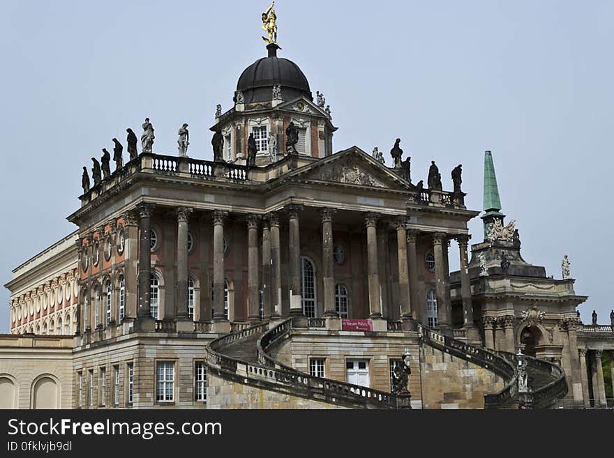 Domestic offices building opposing Potsdam New Palace and originally hosting kitchens,utilities, servants and guards quarters. Domestic offices building opposing Potsdam New Palace and originally hosting kitchens,utilities, servants and guards quarters.