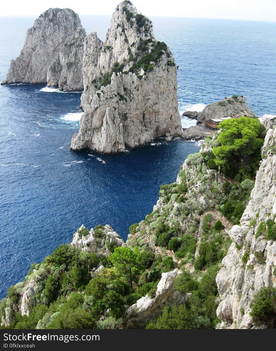 Two cliffs dominating the sea