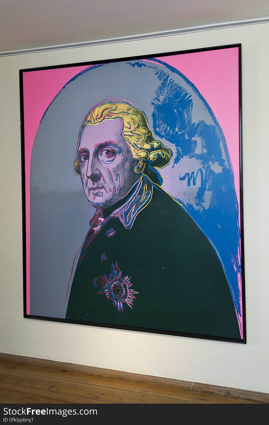 Frederick the Great is one of the latest works by Andy Warhol, painted in 1986. Frederick the Great is one of the latest works by Andy Warhol, painted in 1986.