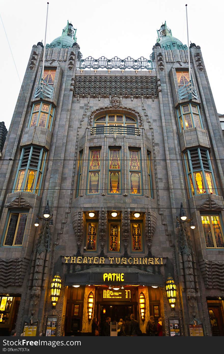 Most famous movie theatre in Amsterdam, Pathé Tuschinski is an incredibile mixture of architectural styles, making it one of the most beautiful cinemas in the. Most famous movie theatre in Amsterdam, Pathé Tuschinski is an incredibile mixture of architectural styles, making it one of the most beautiful cinemas in the