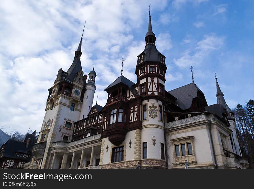 King Carol I of Romania&#039;s summer residence, Peles Castle has a Neo-Renaissance and Saxon-influenced architecture.