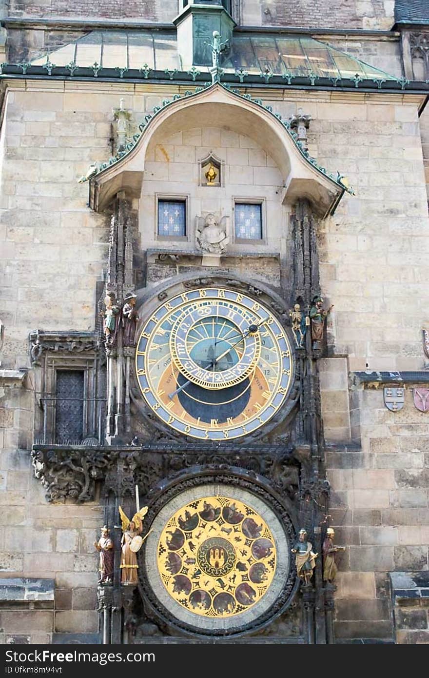 The oldest operating astronomical clock in the world, the Prague oroloj adorns the Old Town Hall in Prague&#039;s Old Town Square. It was built in 1410 and suffered. The oldest operating astronomical clock in the world, the Prague oroloj adorns the Old Town Hall in Prague&#039;s Old Town Square. It was built in 1410 and suffered