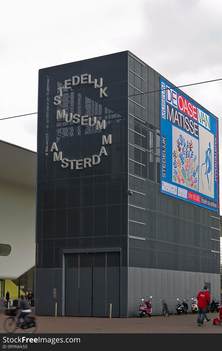 Exterior of the Stedelijk Museum Amsterdam, Netherlands.