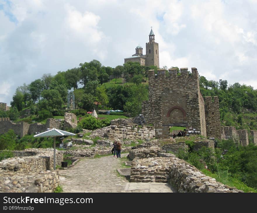 Tsarevets stronghold on a hill Veliko Tarnovo in northern Bulgaria. Tsarevets stronghold on a hill Veliko Tarnovo in northern Bulgaria.