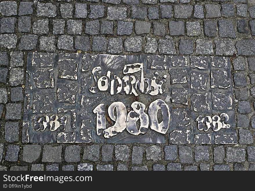 A monument for the Polish Solidarity trade union on the street in Wroclaw, Poland. A monument for the Polish Solidarity trade union on the street in Wroclaw, Poland.