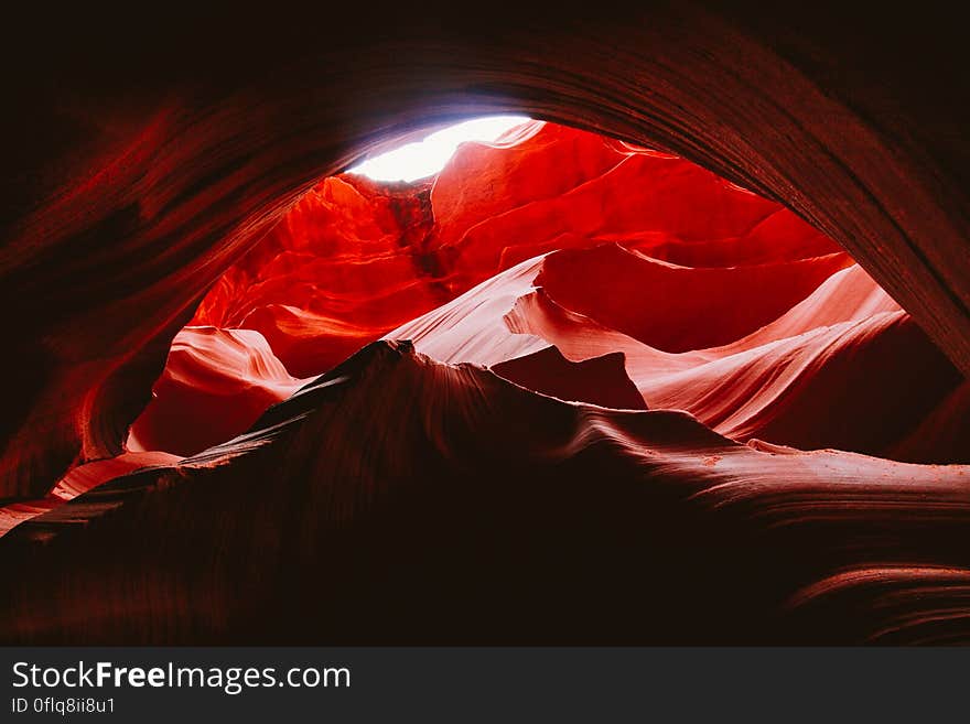 Cave in Antelope Canyon, Arizona, USA.