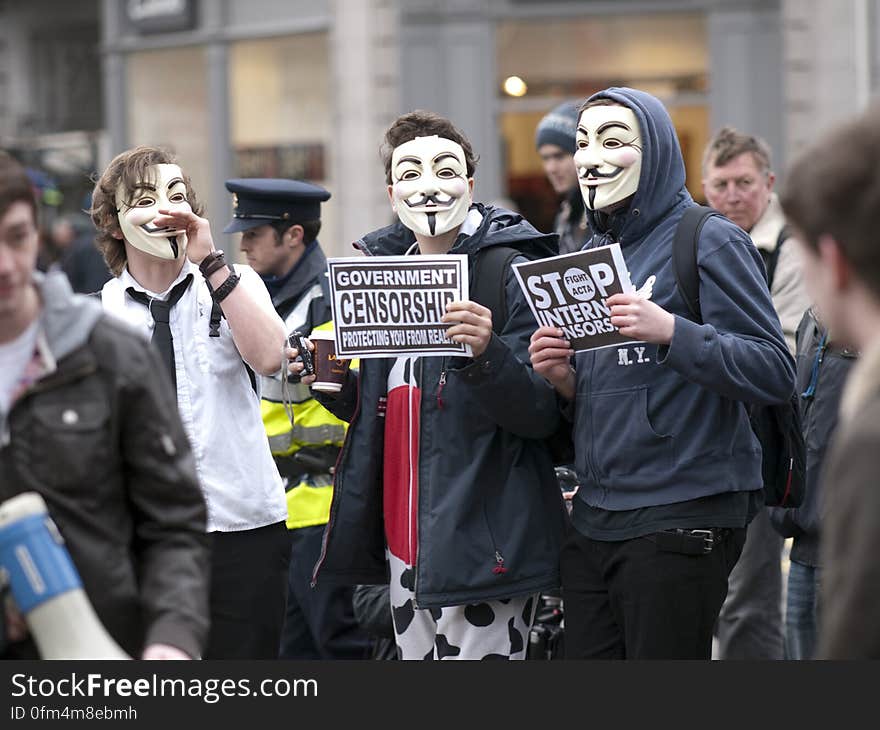 ACTA Protest on the streets of Dublin