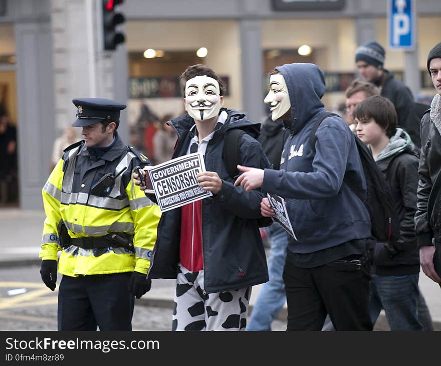 ACTA Protest on the streets of Dublin