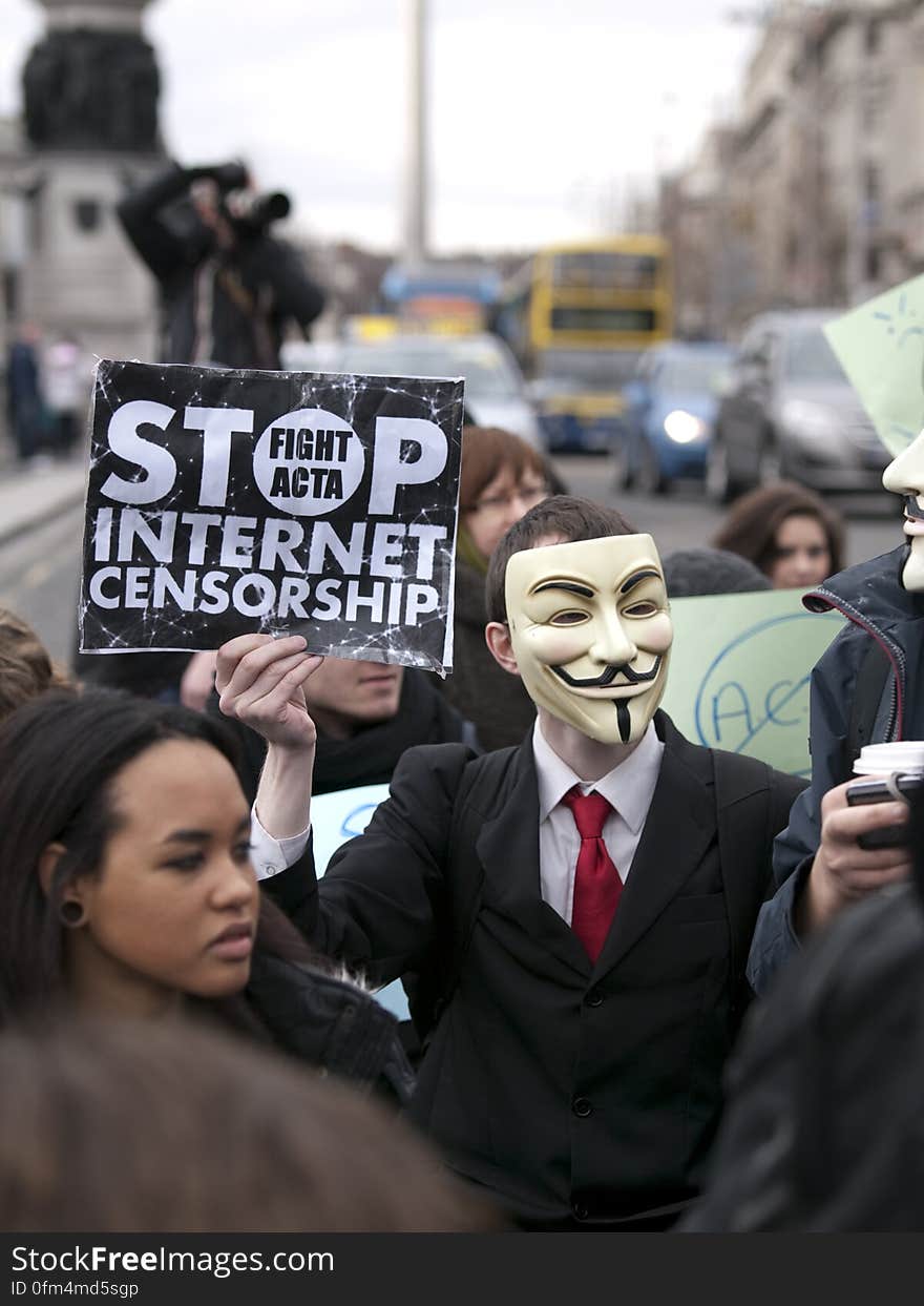 ACTA Protest on the streets of Dublin