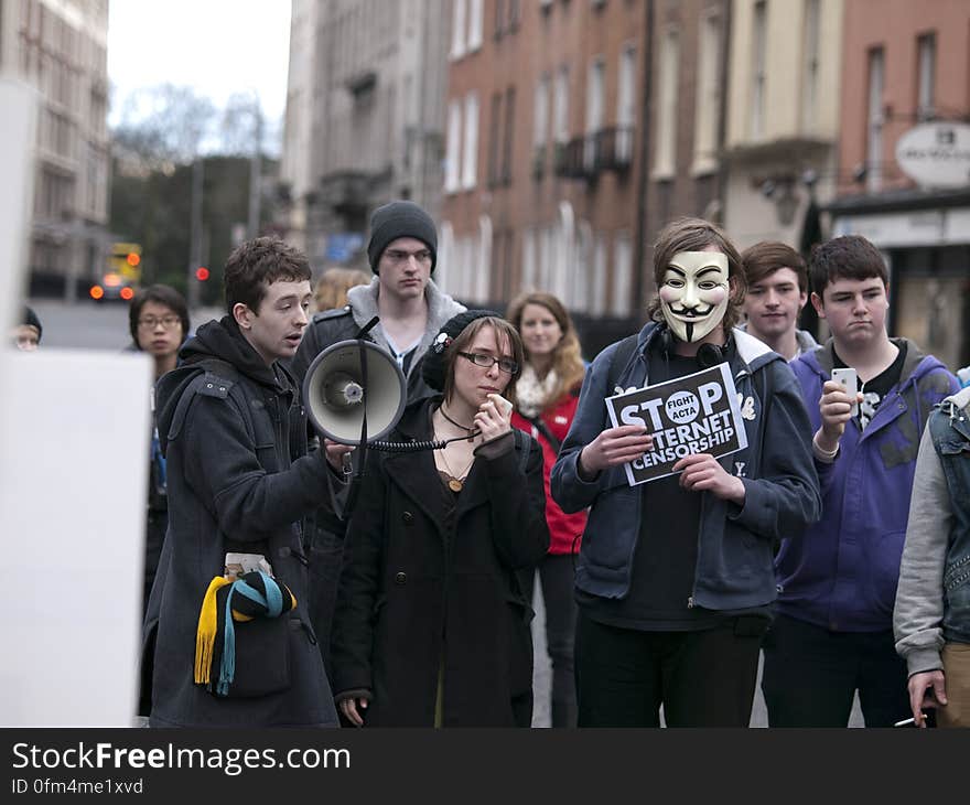 ACTA Protest on the streets of Dublin