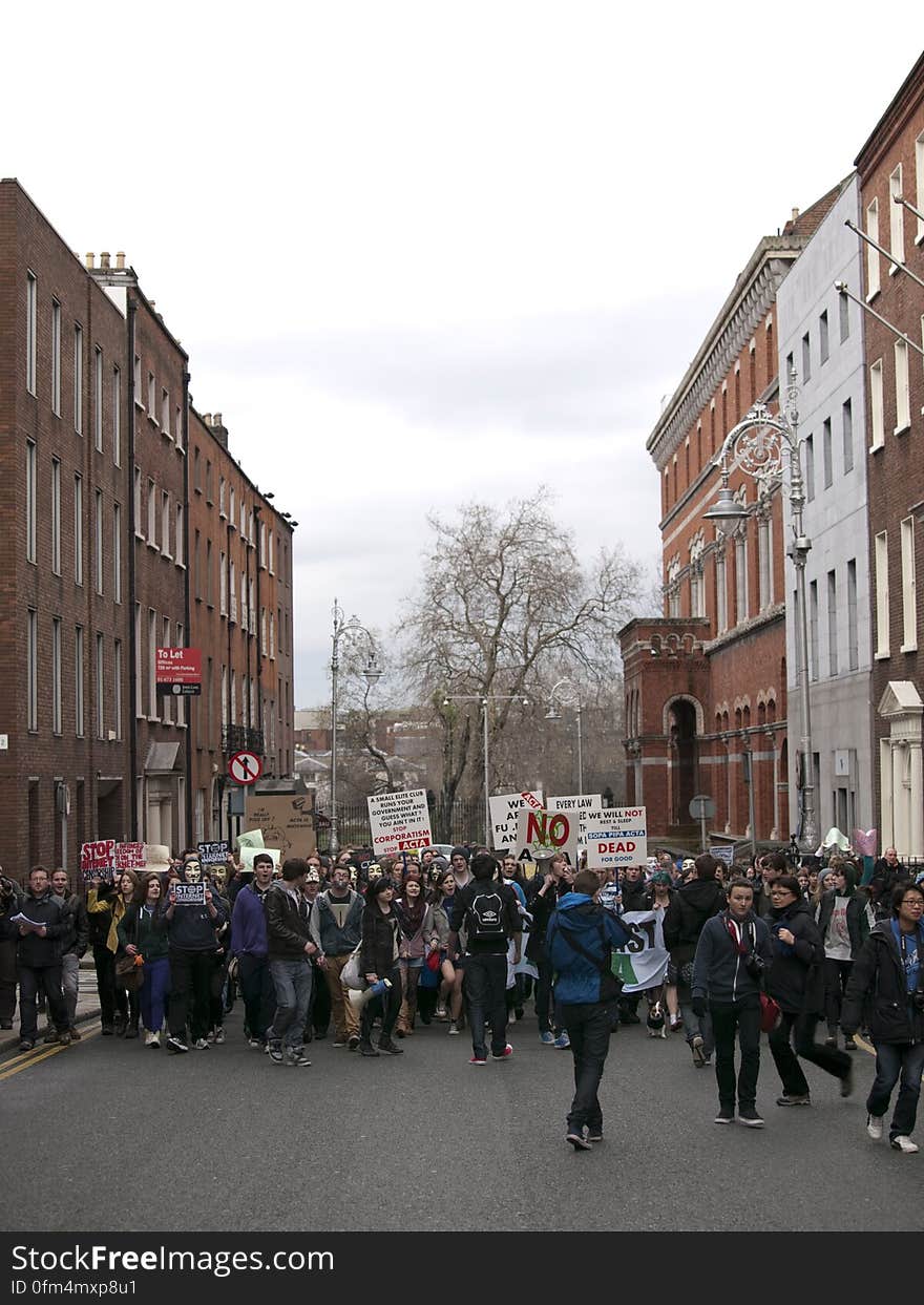 ACTA Protest on the streets of Dublin