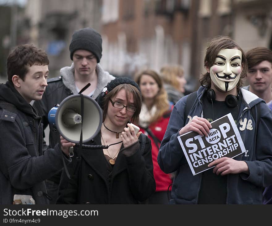 ACTA Protest on the streets of Dublin