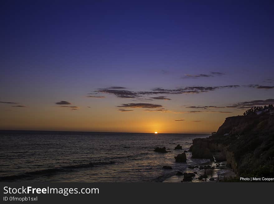 Water, Cloud, Sky, Atmosphere, Afterglow, Red sky at morning