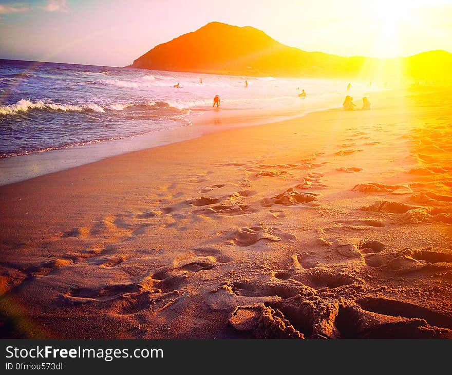 Sunset in Garopaba Beach - Santa Catarina, Brazil