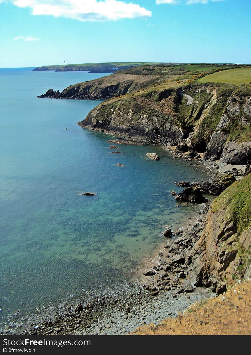 the Pembrokeshire Coast, in between Dale and St Ishmaels. the Pembrokeshire Coast, in between Dale and St Ishmaels