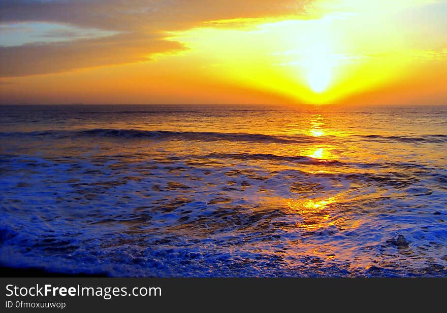 Newgale Beach, Sunset