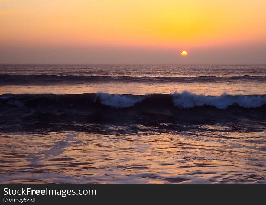 Newgale Beach, Sunset