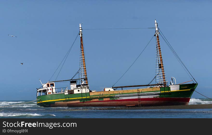 28/09/2015. Salvage crews will meet for two hours to decide how they will recover the stranded MV Tuhoe on Tuesday. The 96-year-old ship was returning to its berth in the Kaiapoi River, after receiving more than $200,000 worth of repairs in Lyttelton, when it ran aground on a sandbar at the Waimakariri River mouth about 4pm Sunday. MV Tuhoe Kaiapoi Riverton Trust chairman Philip Redmond said a surveyor had examined the ship and deemed the risk too great to try and save it. Regional harbourmaster Jim Dilley said the ship&#x27;s owners, insurance company, contractors and a salvage crew would meet with him at 8am on Tuesday to discuss how they could recover the damaged vessel. They would have a detailed plan by 10am. Dilley, who did not know how the ship fared overnight, said on Monday the waves were moving the boat&#x27;s stern, causing a twisting effect with the potential to break it in half. 28/09/2015. Salvage crews will meet for two hours to decide how they will recover the stranded MV Tuhoe on Tuesday. The 96-year-old ship was returning to its berth in the Kaiapoi River, after receiving more than $200,000 worth of repairs in Lyttelton, when it ran aground on a sandbar at the Waimakariri River mouth about 4pm Sunday. MV Tuhoe Kaiapoi Riverton Trust chairman Philip Redmond said a surveyor had examined the ship and deemed the risk too great to try and save it. Regional harbourmaster Jim Dilley said the ship&#x27;s owners, insurance company, contractors and a salvage crew would meet with him at 8am on Tuesday to discuss how they could recover the damaged vessel. They would have a detailed plan by 10am. Dilley, who did not know how the ship fared overnight, said on Monday the waves were moving the boat&#x27;s stern, causing a twisting effect with the potential to break it in half.