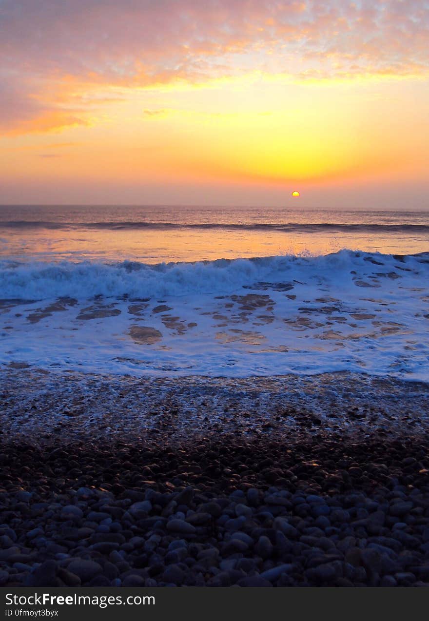 Newgale Beach, Sunset