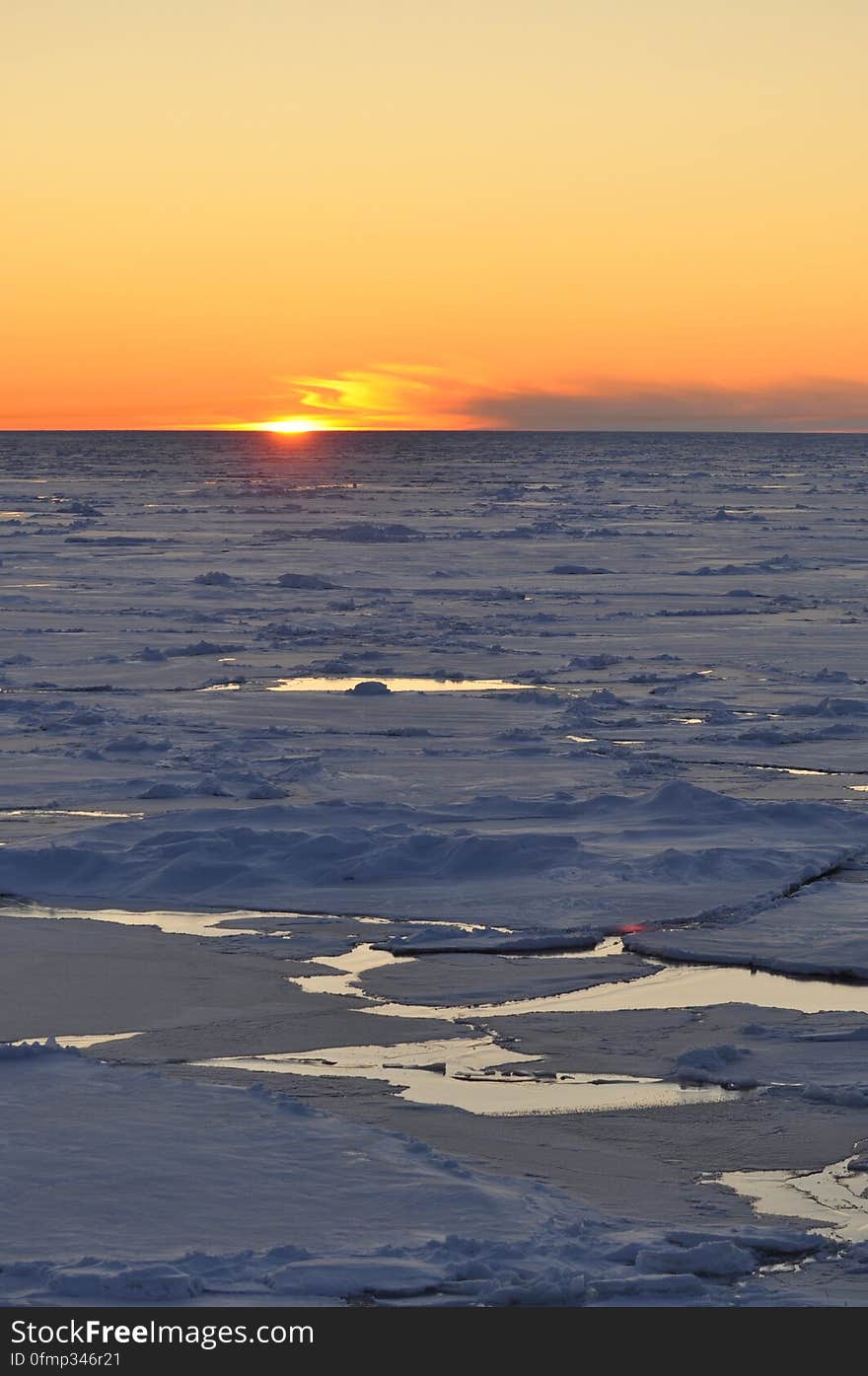 The sun dips below the horizon Sept. 1, 2009. Photo Credit: Patrick Kelley, U.S. Coast Guard. The sun dips below the horizon Sept. 1, 2009. Photo Credit: Patrick Kelley, U.S. Coast Guard