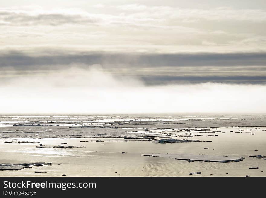 Fog settles over the Arctic Ocean Aug. 19, 2009. Photo Credit: Patrick Kelley, U.S. Coast Guard