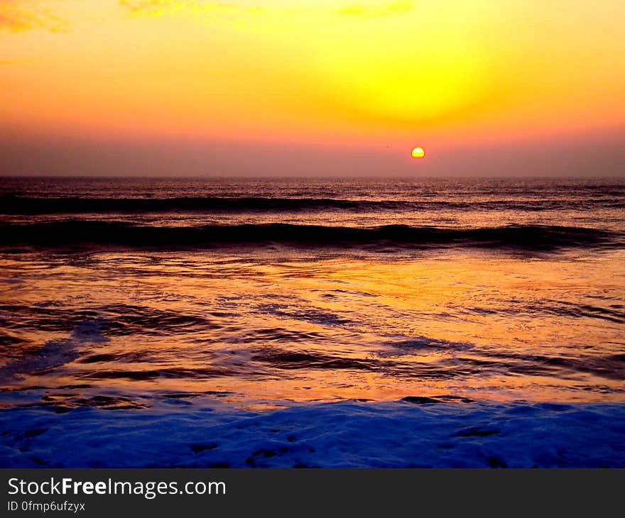 Newgale Beach, Sunset