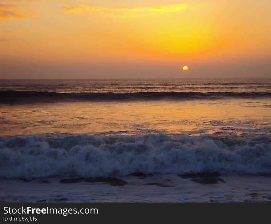 Newgale Beach, Sunset