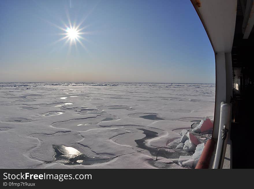 The sun shines over the Arctic Ocean Sept. 1, 2009. Photo Credit: Patrick Kelley, U.S. Coast Guard. The sun shines over the Arctic Ocean Sept. 1, 2009. Photo Credit: Patrick Kelley, U.S. Coast Guard