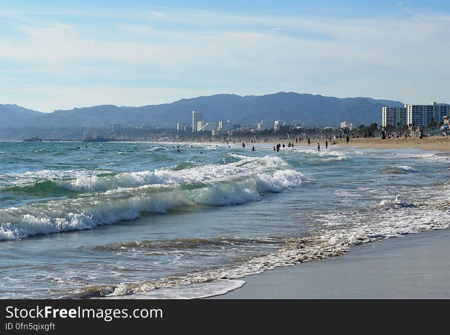 Walking along the shore on a warm summer day. Walking along the shore on a warm summer day