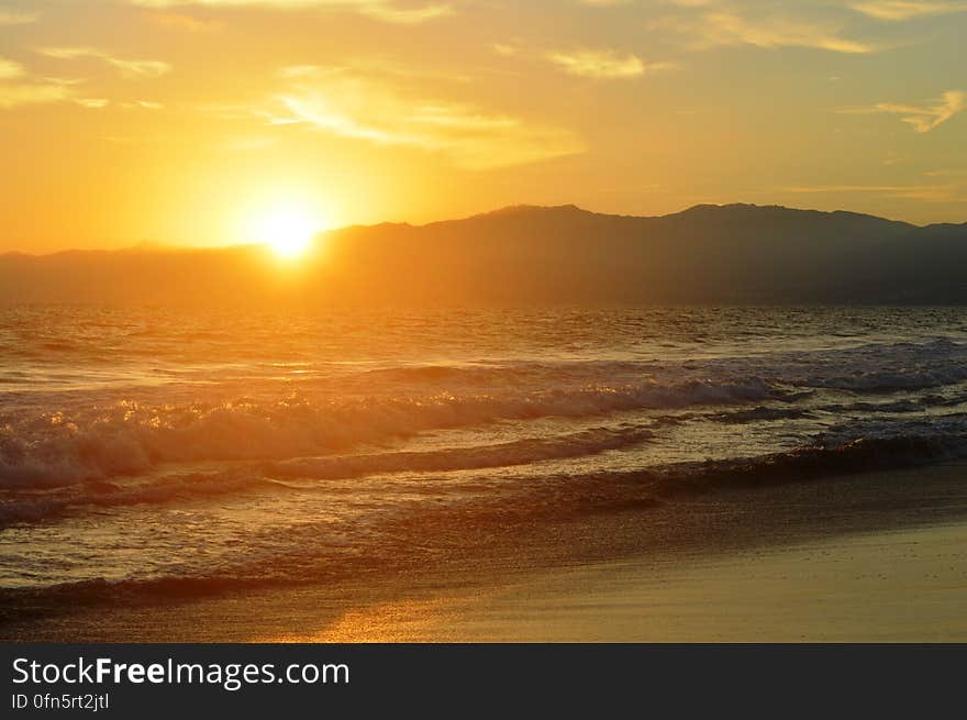 Walking along the shore on a warm summer day. Walking along the shore on a warm summer day