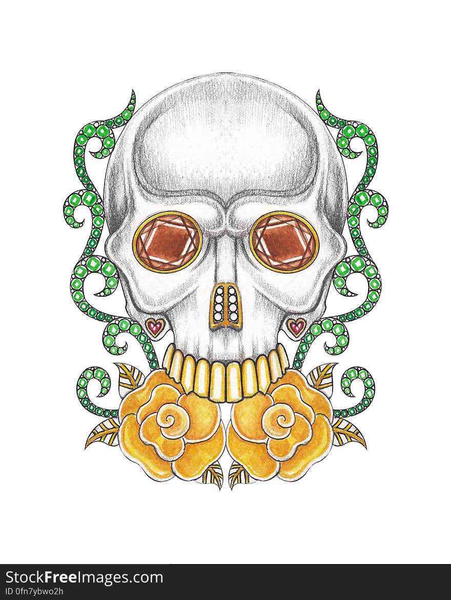 Art Skull Jewelry.