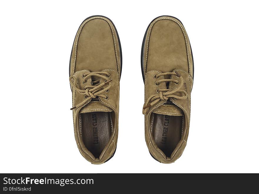 Brown Leather Lace Up Shoes