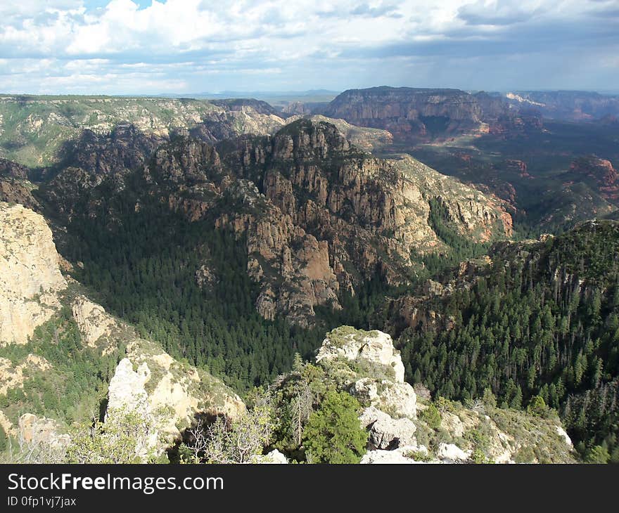 At the Rim above Bear Sign Canyon. At the Rim above Bear Sign Canyon