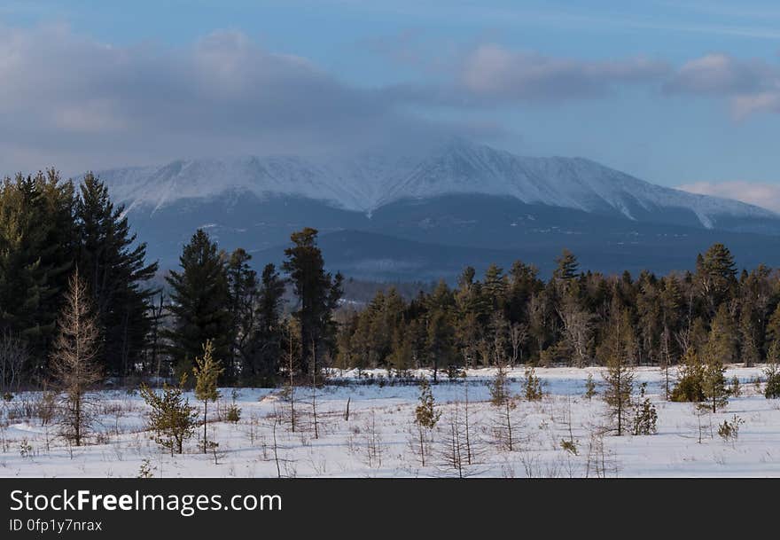 Katahdin w/clouds