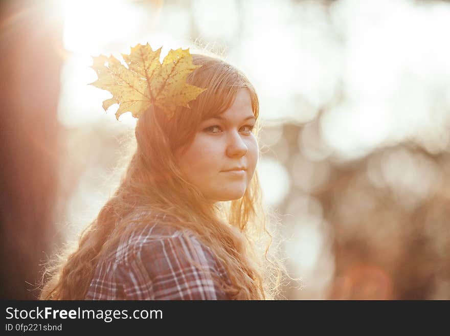 Girl in the woods