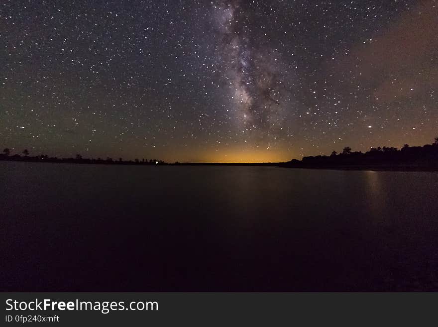 Milky Way viewed from the northern end of Ashurst Lake, south of Flagstaff. Milky Way viewed from the northern end of Ashurst Lake, south of Flagstaff.