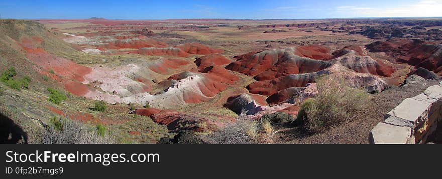 Petrified Forest National Park Panoramic View A Public Domain Dedication