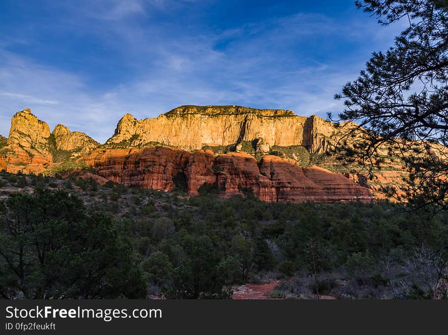 Loy Canyon Trail is west of Sedona, Arizona in Red Rock-Secret Mountain Wilderness. The trail was originally built to move livestock to and from summer pastures above the canyon&#x27;s rim. The trail is easy until it reaches the end of the canyon, where it ascends to meet Secret Mountain Trail. www.fs.usda.gov/recarea/coconino/recarea/?recid=55348